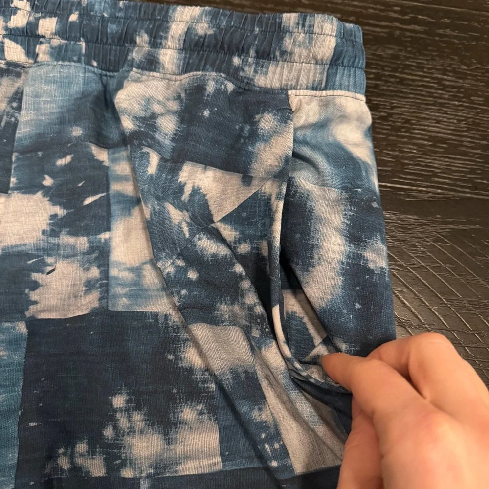 Mens Lululemon Pace Breaker Lined Short Large EUC Out Of Mind Bleached Indigo